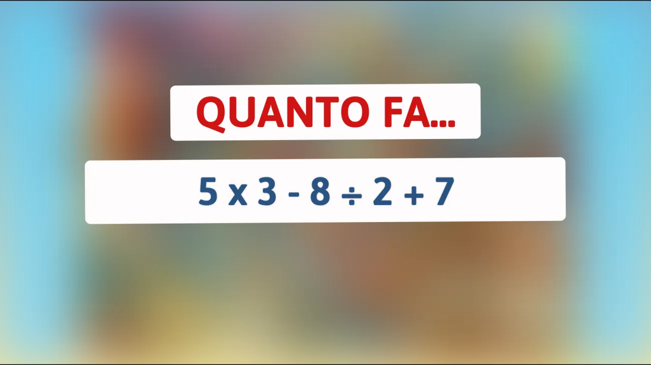 \"Solo i veri geni sanno risolvere questo rompicapo matematico in 10 secondi: scopri se sei tra loro!\""